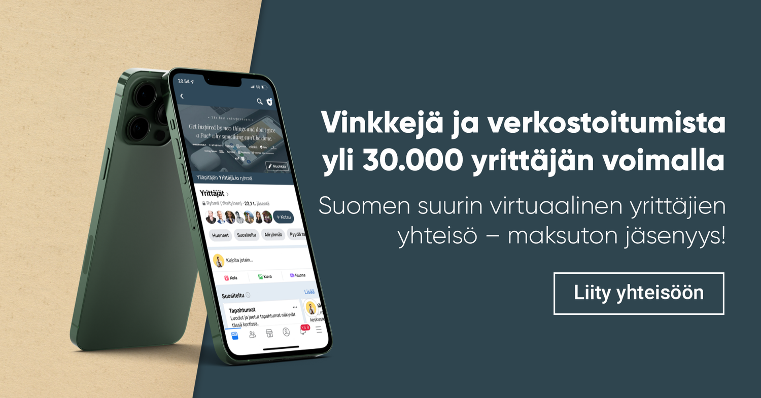 Suomen suurin kaikille yrittäjille avoin digitaalinen media ja yhteisö